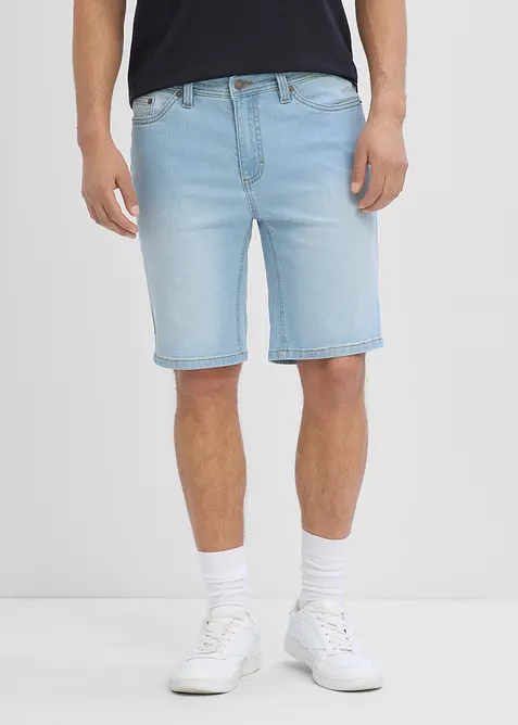 Bermuda in jeans elasticizzati, regular fit (pacco da 2), bonprix