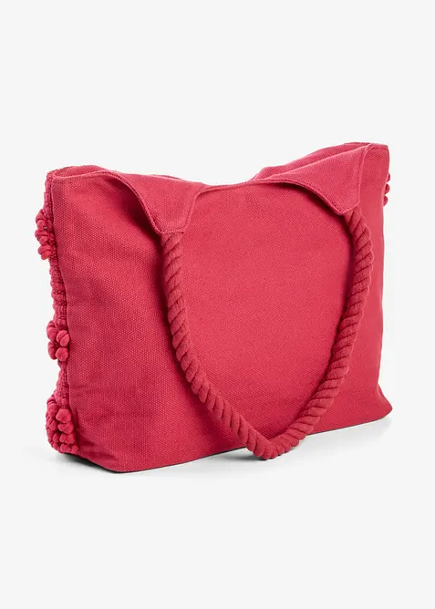 Borsa shopper in cotone dall&rsquo;effetto strutturato, bonprix