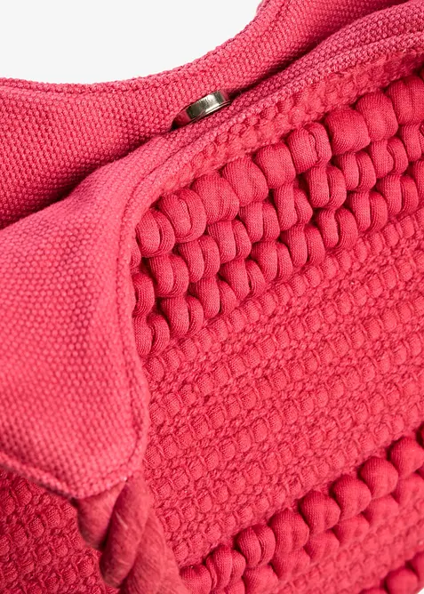 Borsa shopper in cotone dall&rsquo;effetto strutturato, bonprix