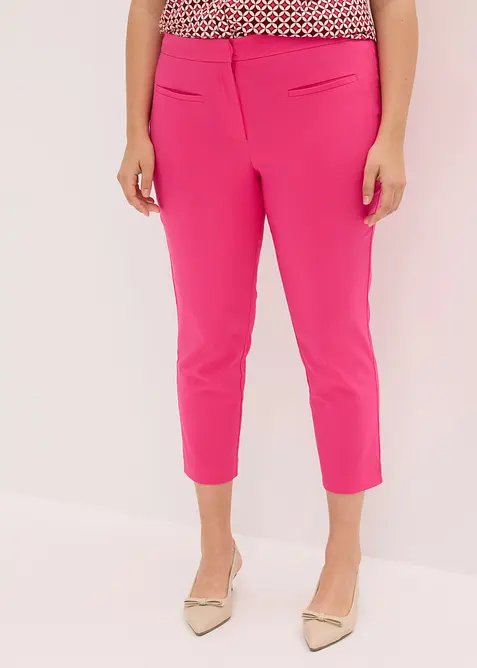 Pantaloni cropped in bengalina, bonprix