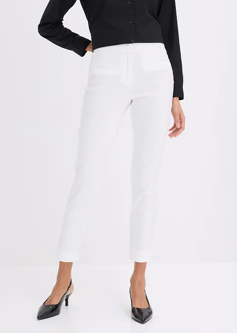 Pantaloni cropped in bengalina, bonprix