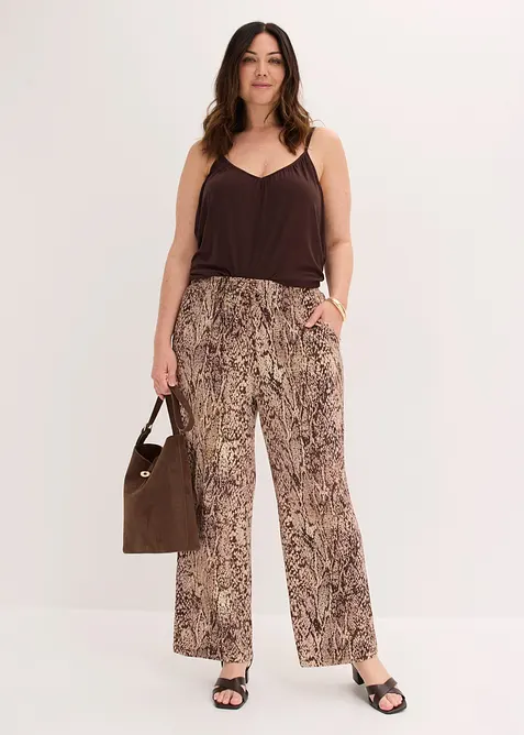 Pantaloni in jersey di misto viscosa fluido, bonprix