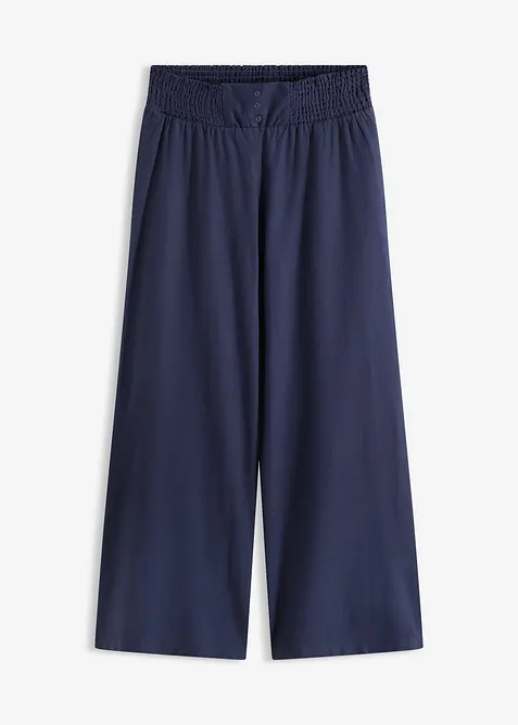 Pantaloni larghi in misto lino fresco e leggero, bonprix