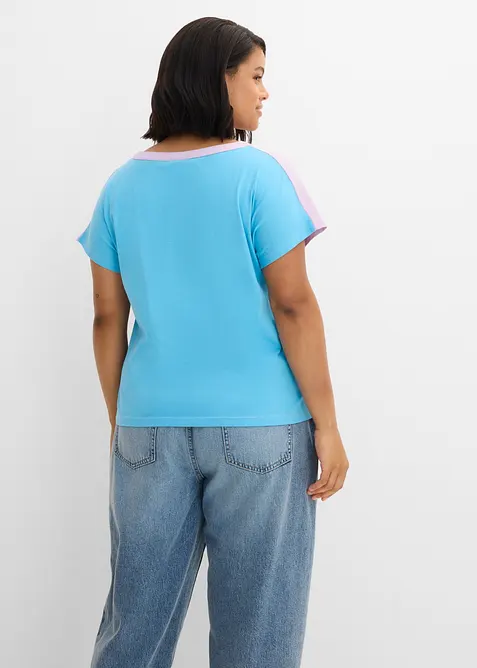 Maglia serafino con effetto ombr&eacute;, bonprix