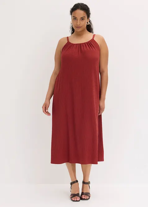 Abito con spalline in cr&ecirc;pe leggero, bonprix