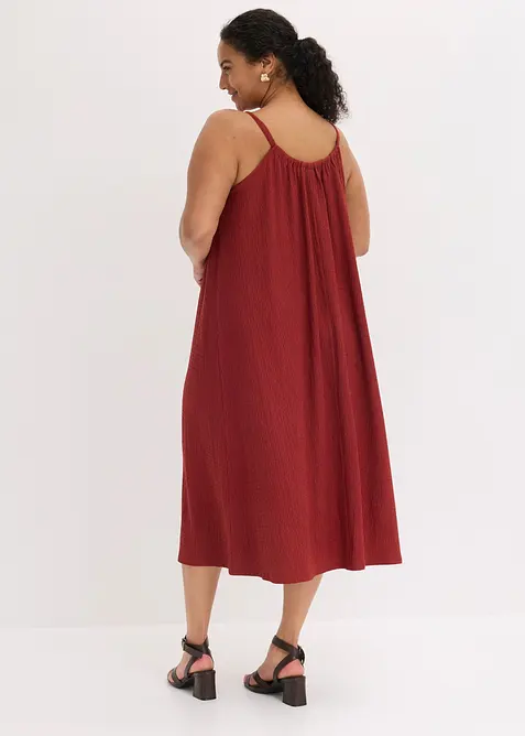 Abito con spalline in cr&ecirc;pe leggero, bonprix