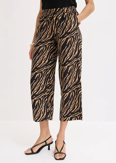 Pantaloni in viscosa con elastico in vita, bonprix