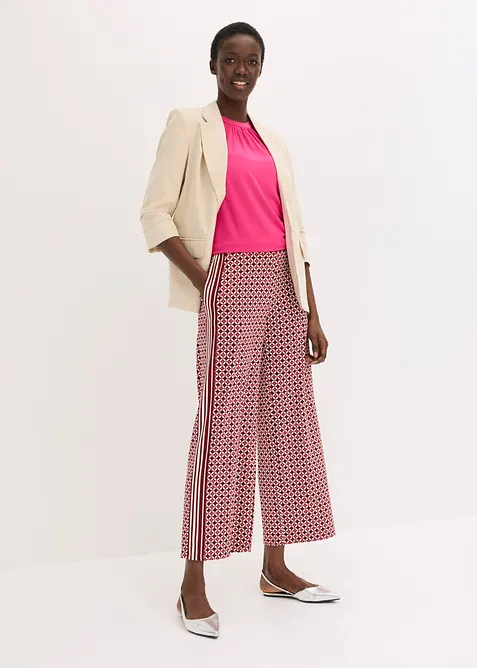 Pantaloni in jersey con fantasia minimalista, bonprix
