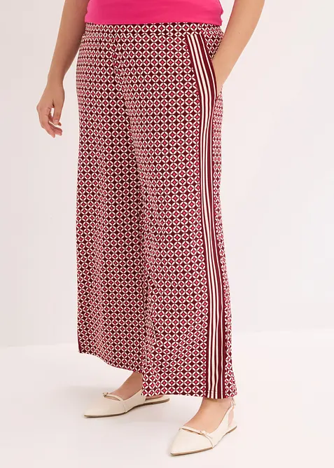 Pantaloni in jersey con fantasia minimalista, bonprix