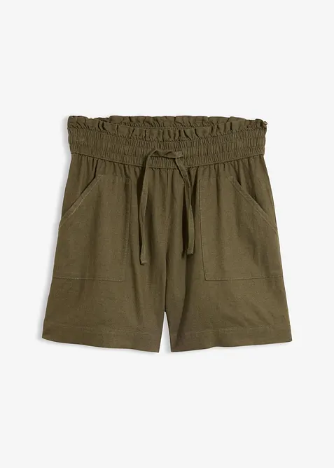 Shorts in misto lino, bonprix