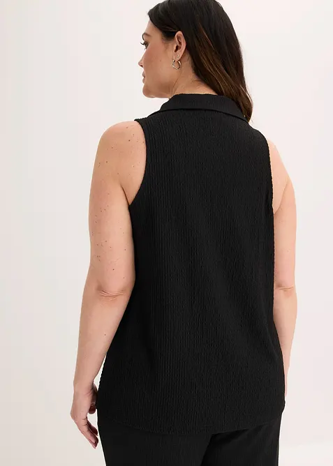 Top in cr&ecirc;pe operato, bonprix