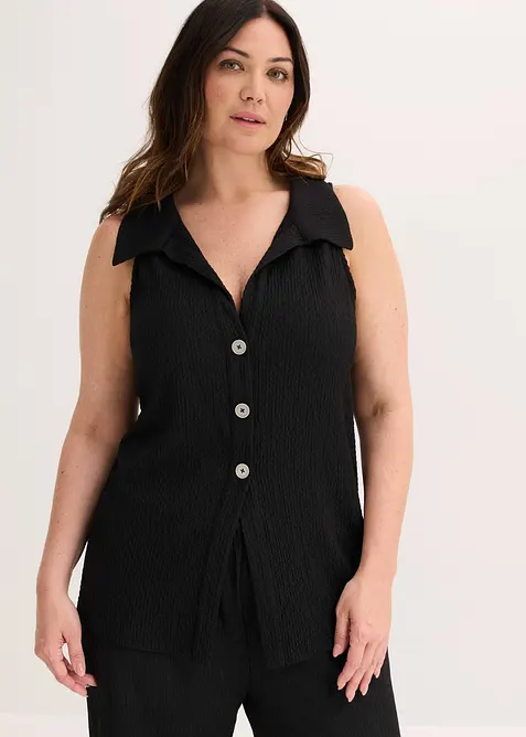 Top in cr&ecirc;pe operato, bonprix