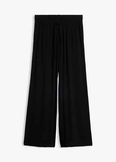 Pantaloni larghi in fine viscosa, bonprix