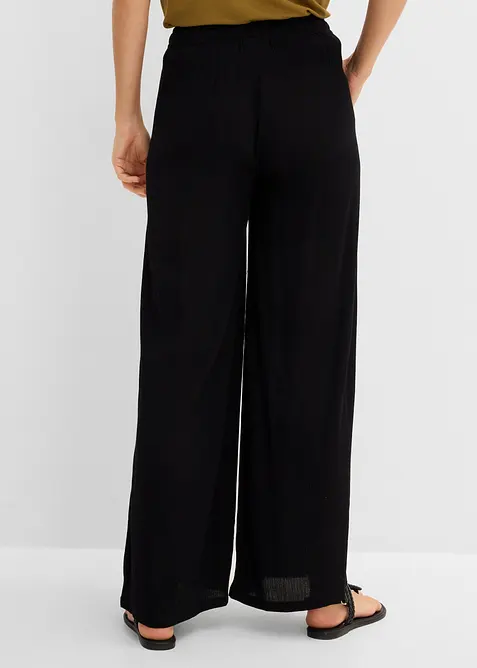 Pantaloni larghi in fine viscosa, bonprix
