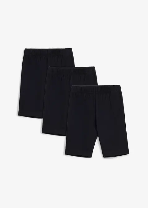 Ciclisti in misto cotone elasticizzato (pacco da 3), bonprix