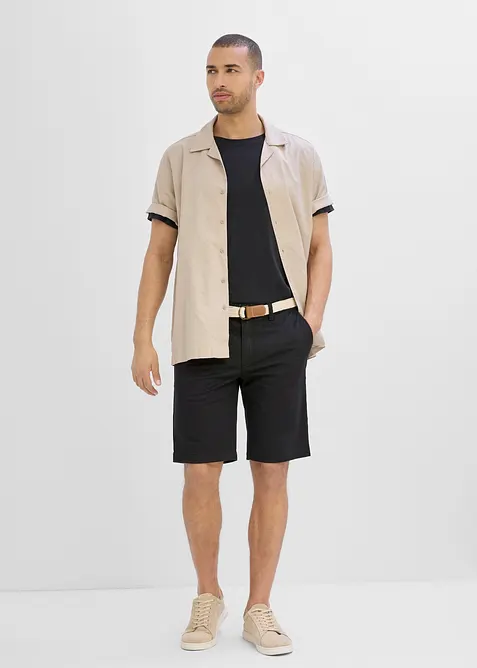 Bermuda elasticizzati con cintura, regular fit, bonprix