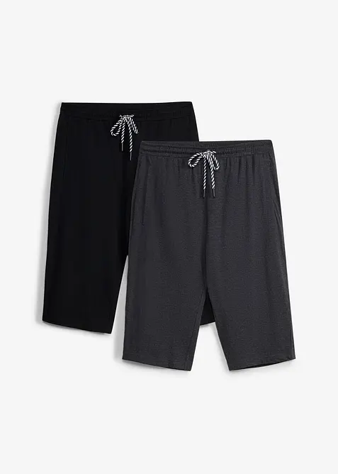 Bermuda lunghi in jersey di puro cotone biologico (pacco da 2), bonprix