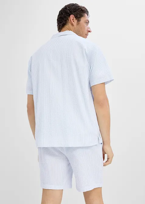 Camicia stile resort in seersucker, loose fit, bonprix