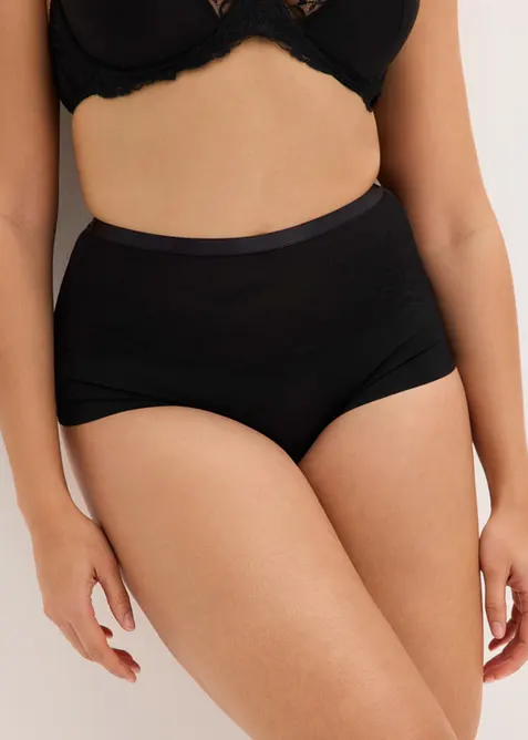 Panty lasercut con effetto modellante leggero (pacco da 2), bonprix