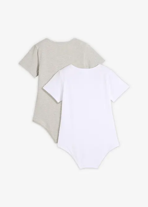 Body con cotone morbido (pacco da 2), bonprix