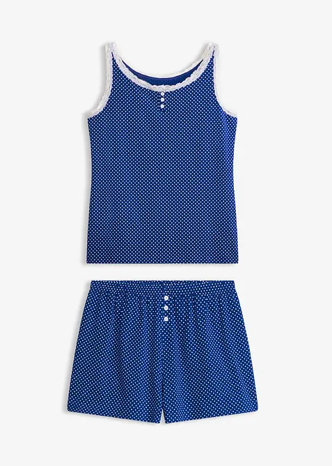 Pigiama estivo con pizzo delicato, bonprix
