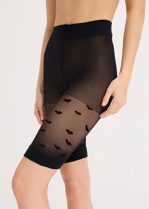 Ciclisti antisfregamento con elastico in vita, 30 DEN, bonprix
