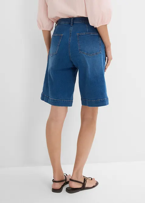 Bermuda in jeans con cotone biologico, vita media, bonprix