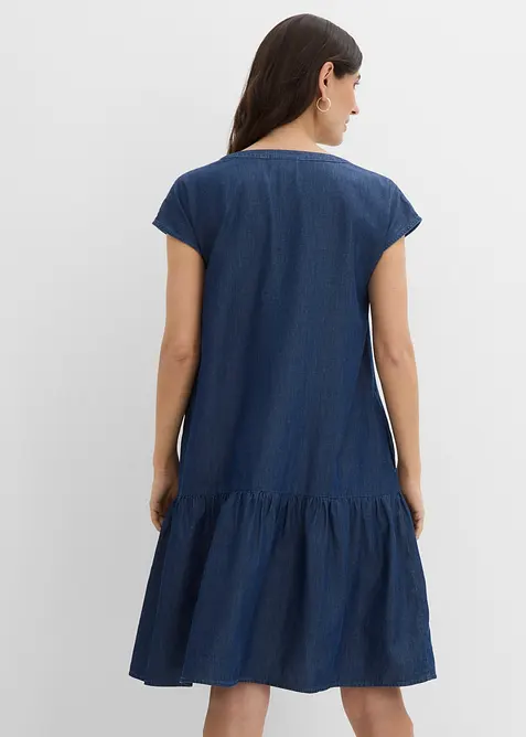 Abito tunica in jeans di cotone, bonprix