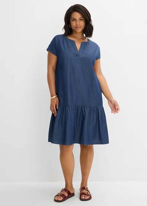 Abito tunica in jeans di cotone, bonprix