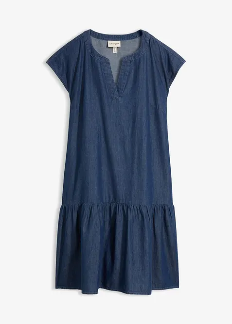Abito tunica in jeans di cotone, bonprix