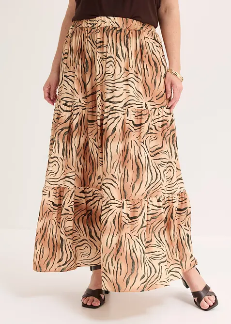 Gonna lunga in misto viscosa, bonprix