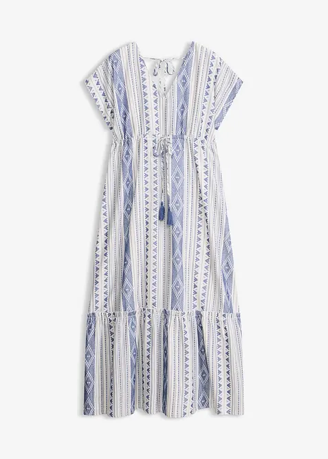 Abito midi in misto cotone, bonprix