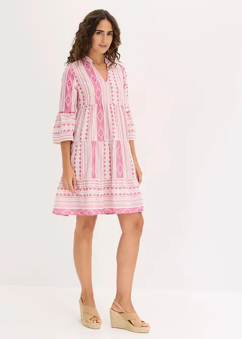 Abito tunica in misto cotone, bonprix