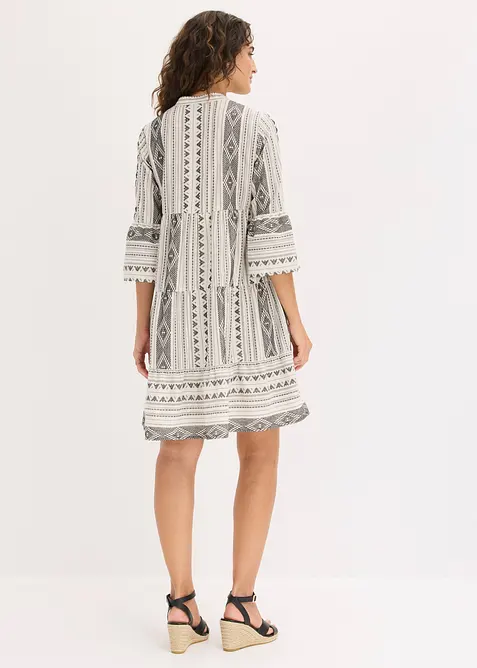 Abito tunica in misto cotone, bonprix