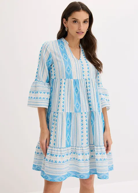 Abito tunica in misto cotone, bonprix