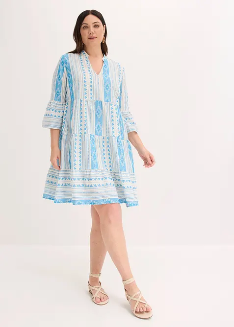 Abito tunica in misto cotone, bonprix
