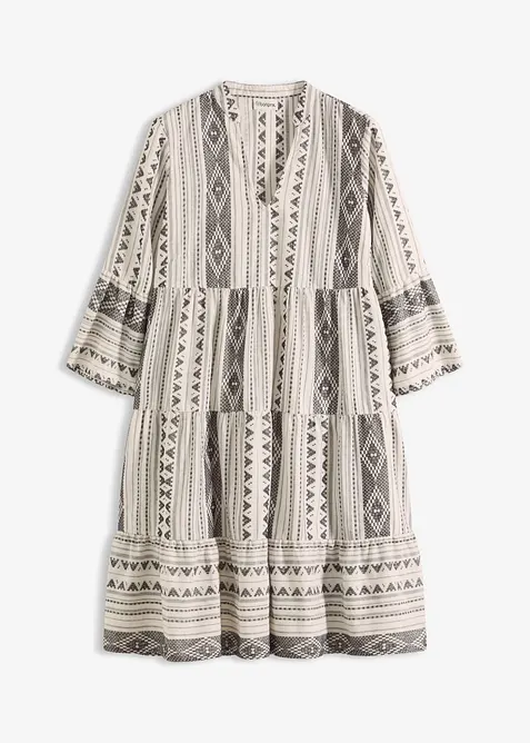 Abito tunica in misto cotone, bonprix