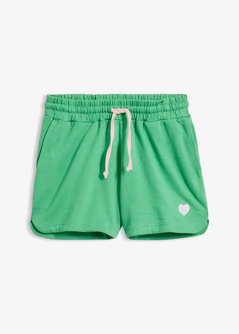 Shorts in felpa di puro cotone biologico, bonprix