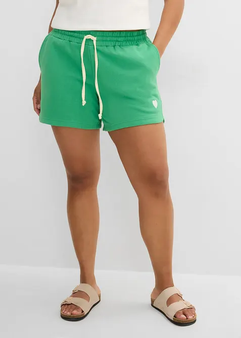 Shorts in felpa di puro cotone biologico, bonprix