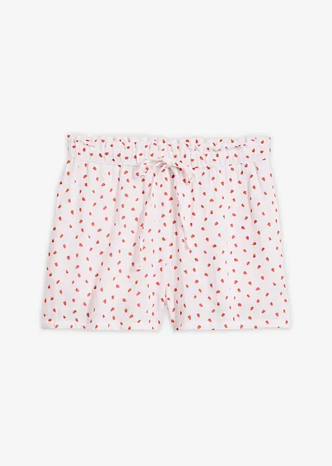 Shorts con vita elastica in mussola ariosa, bonprix