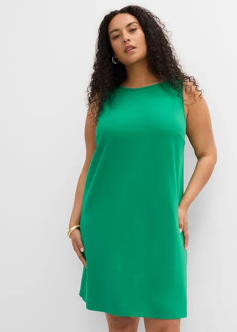 Abito in jersey di misto cotone biologico elasticizzato, bonprix
