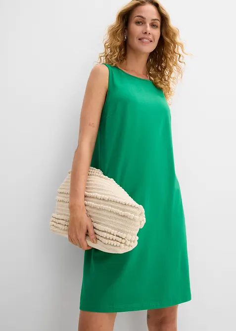 Abito in jersey di misto cotone biologico elasticizzato, bonprix