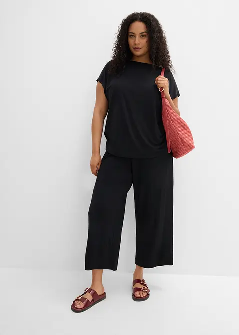 Pantaloni in jersey di misto modal morbido, bonprix