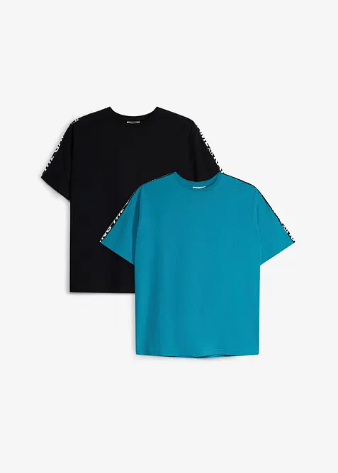 T-shirt in puro cotone biologico (pacco da 2), bonprix
