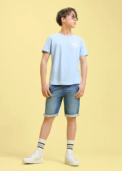 T-shirt in puro cotone biologico con stampa posteriore, bonprix