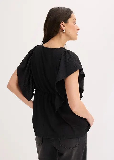 Maglia in cr&ecirc;pe operato, bonprix