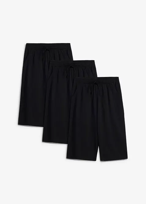Bermuda in jersey di puro cotone biologico (pacco da 3), bonprix