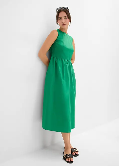 Abito midi in puro cotone biologico, bonprix