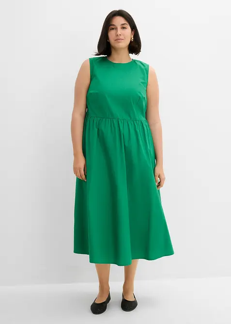 Abito midi in puro cotone biologico, bonprix
