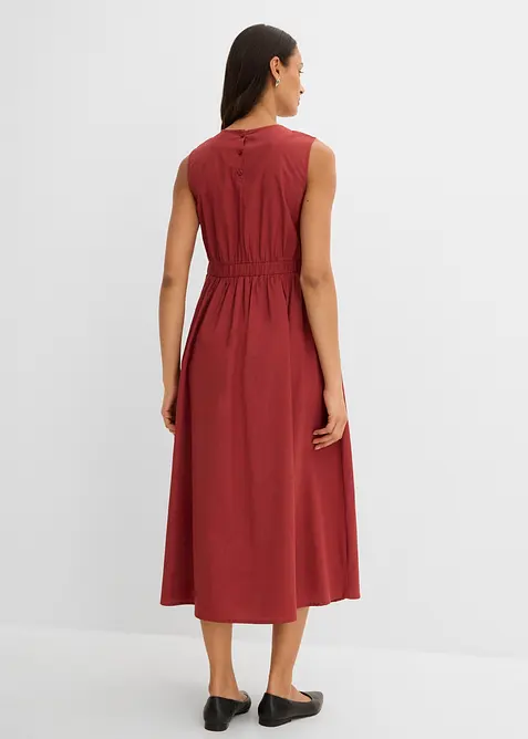 Abito midi in puro cotone biologico, bonprix
